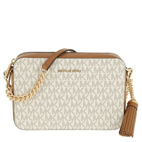 beige michael kors|michael kors fold over purse.